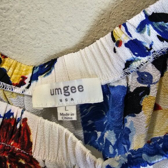 Umgee Women's Floral Off Shoulder Shift Dress Size Large - Picture 4 of 7
